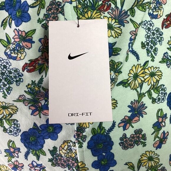 Nike Shirt Men L Blue Dri-Fit Player Floral Lightweight Short Sleeve Golf Polo - Picture 10 of 12